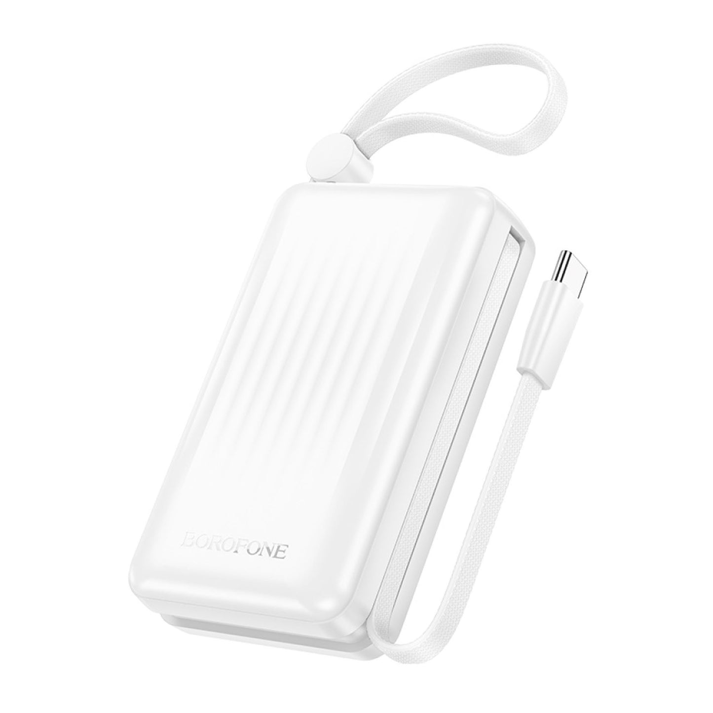 BOROFONE BJ70 Power Bank 10000mAh PD 20W Fast Charging with Built-in Type-C & Lightning Cables