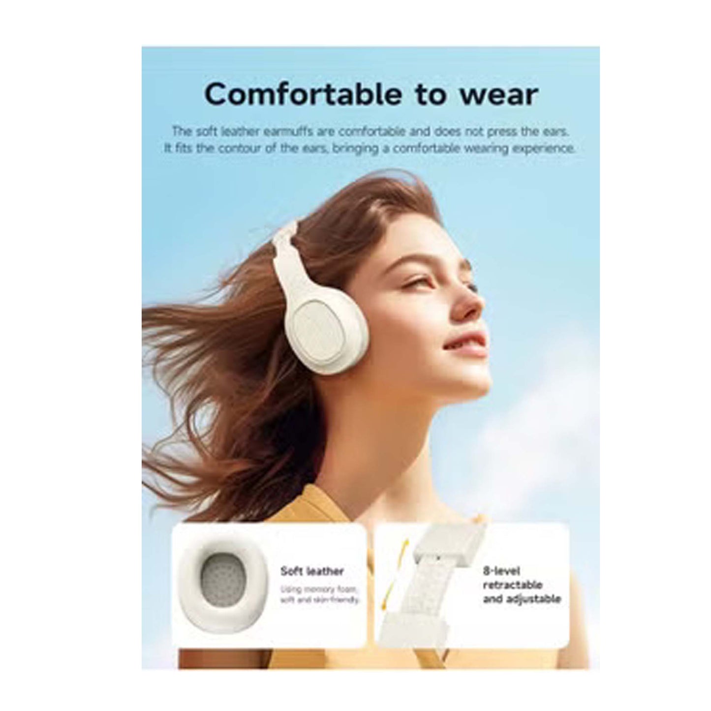 Hoco Headset W46 Bluetooth – Lightweight, Foldable & High-Fidelity Sound