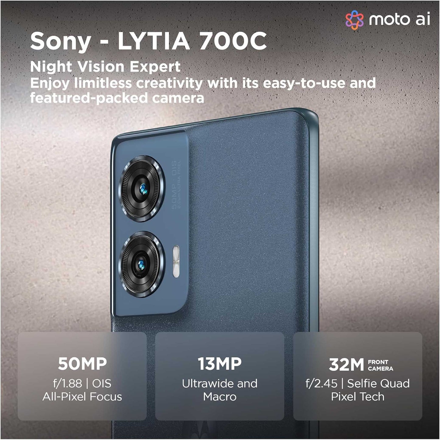 Moto Edge 50 Fusion (12GB RAM + 256GB ROM) - Forest Blue