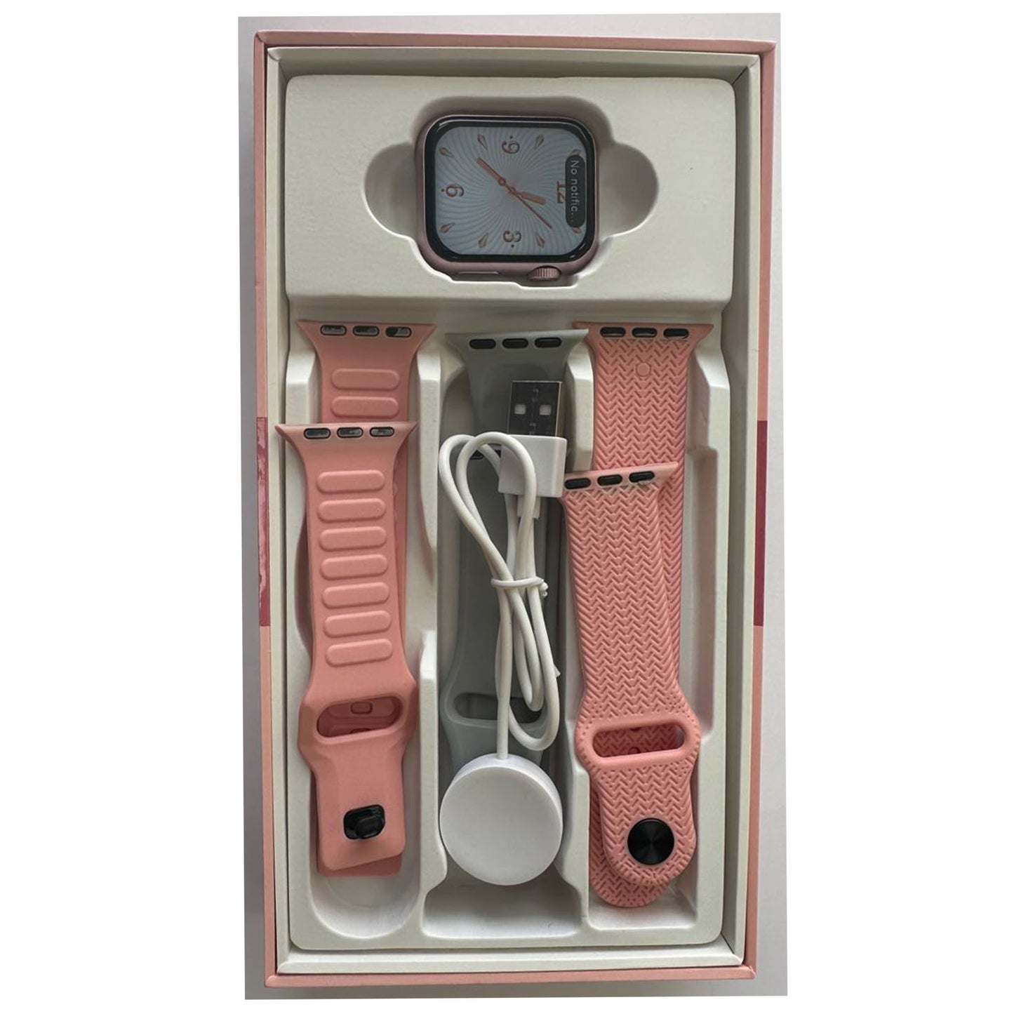 Wisme WS 58 Mini Smartwatch – Bluetooth Calling, HD Display, 3 Straps, Fitness Tracker, Waterproof – Compatible with Android & iOS