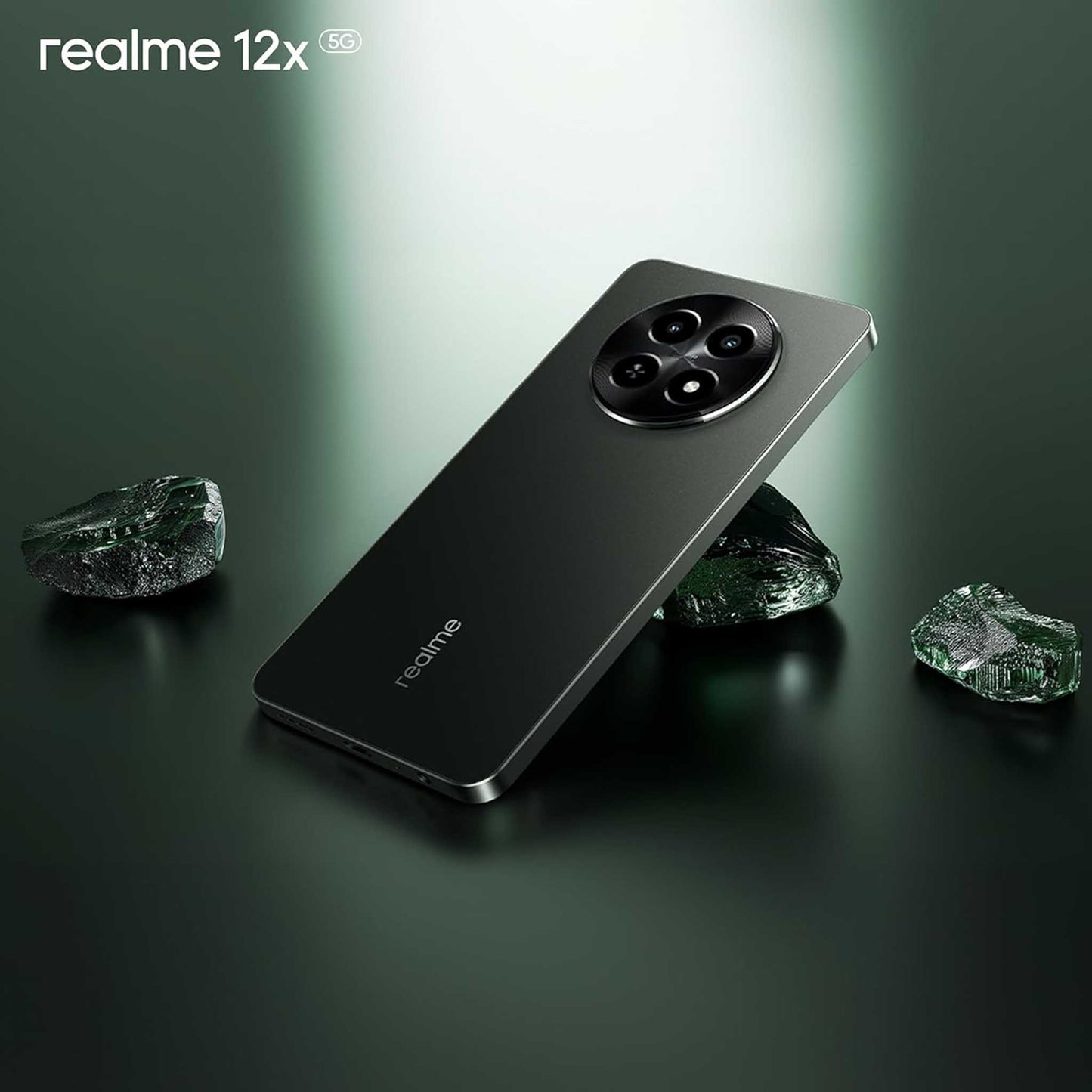 Realme 12X 5G (8GB RAM + 256GB ROM) - Glowing Black