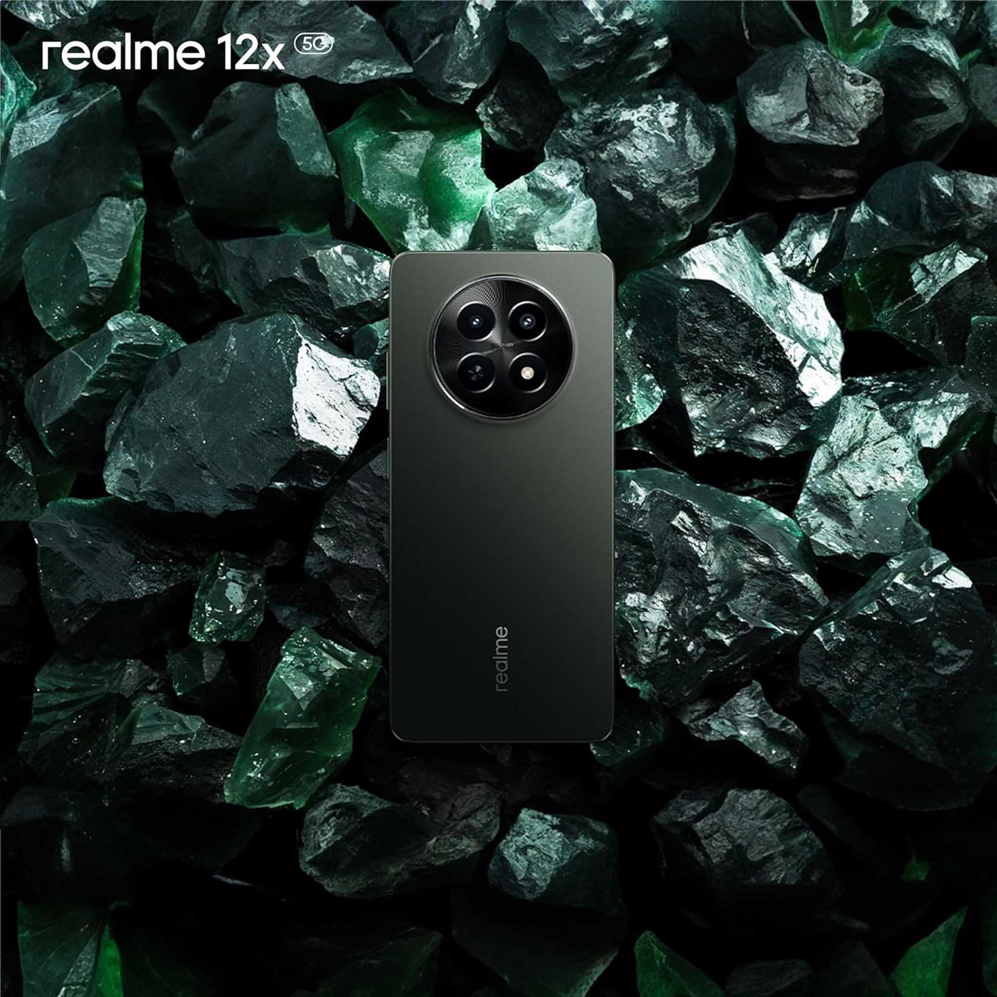 Realme 12X 5G (8GB RAM + 256GB ROM) - Glowing Black