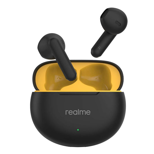 Realme Buds T01 Earbuds – Ultra-Light TWS with AI ENC & Powerful Bass - Black