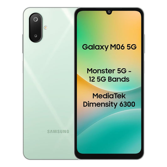 Samsung Galaxy M06 5G (4GB RAM + 128GB ROM) - Sage Green